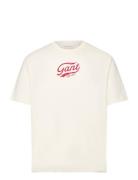 St Washed Tshirt Tops T-Kortærmet Skjorte White GANT