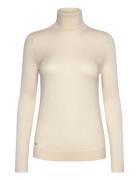 Modal Silk Nylon-Ls Sweater Tops Knitwear Turtleneck Cream Lauren Ralp...