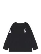 Big Pony Cotton Jersey Tee Tops T-shirts Long-sleeved T-Skjorte Black ...