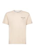 Graphic Script Relaxed T-Shirt Tops T-Kortærmet Skjorte Beige GANT