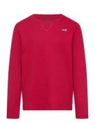 Levi's® Thermal Crew Knit Top Tops T-shirts Long-sleeved T-Skjorte Red...