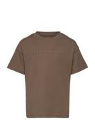 Jjestar Jj Tee Ss Noos Jnr Tops T-Kortærmet Skjorte Brown Jack & J S