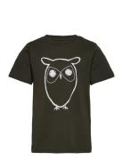 Big Owl T-Shirt - Gots/Vegan Tops T-Kortærmet Skjorte Black Knowledge ...