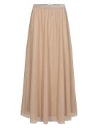 Nuea Maxi Skirt Lang Nederdel Beige Nümph
