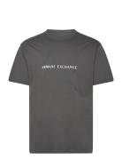 T-Shirt Tops T-Kortærmet Skjorte Grey Armani Exchange