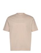 T-Shirt Tops T-Kortærmet Skjorte Cream Armani Exchange