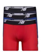 Mens Mesh 5 Inch Boxer Brief No Fly 3 Pack Boxershorts Red New Balance