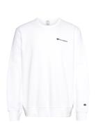 Crewneck Sweatshirt Tops Sweatshirts & Hoodies Sweatshirts White Champ...