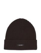 Classic Cotton Rib Beanie Accessories Headwear Beanies Black Calvin Kl...