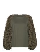 291 Juliette Top Tops T-shirts & Tops Long-sleeved Khaki Green Ida Sjö...