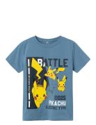 Nkmjemil Pokemon Ss Top Box Sky Tops T-Kortærmet Skjorte Blue Name It