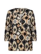 Sc-Felicity Aop Tops Blouses Long-sleeved Multi/patterned Soyaconcept