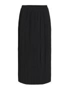 Violinda Hw Midi Skirt Knælang Nederdel Black Vila