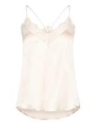 Alida Tops T-shirts & Tops Sleeveless Cream Dea Kudibal