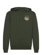 Lolland Sweat Hoodie Tops Sweatshirts & Hoodies Hoodies Khaki Green H2...