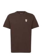 Regenerative Organic Cotton Chest E Tops T-Kortærmet Skjorte Brown Kno...