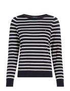 Co Jersey Stitch Boat-Nk Sweater Tops Knitwear Jumpers Navy Tommy Hilf...