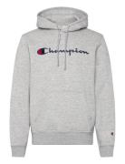 Hooded Sweatshirt Tops Sweatshirts & Hoodies Hoodies Grey Champion