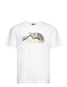 M Ss Mountain Line Tee Sport T-Kortærmet Skjorte White The North Face