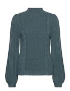 Simonabbkarah Knit Tops Knitwear Jumpers Blue Bruuns Bazaar