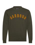 Barbour Prep Logo Crew Tops Sweatshirts & Hoodies Sweatshirts Green Ba...