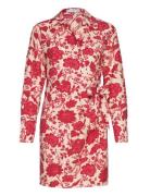 Floral Wrap Dress Kort Kjole Red Mango