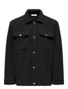 Onsemilio Teddy Overshirt Sweat Vd Tops Overshirts Black ONLY & SONS