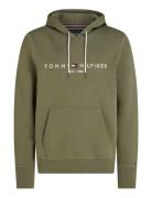 Tommy Logo Hoody Tops Sweatshirts & Hoodies Hoodies Green Tommy Hilfig...