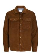 Jjeeddie Corduroy Overshirt Ls Sn Tops Overshirts Brown Jack & J S