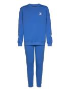 Hmlventi Tracksuit Sport Sweatsuits Blue Hummel