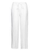 Crbellis Linen Pant Bottoms Trousers Linen Trousers White Cream