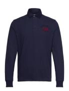 Classic Crew Rugger Tops Polos Long-sleeved Navy Sebago