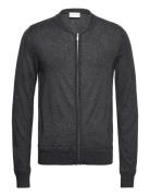 Bs Elias Regular Fit Knitwear Tops Knitwear Full Zip Jumpers Grey Bruu...