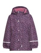 Jacket - Aop Outerwear Jackets & Coats Winter Jackets Purple CeLaVi