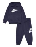 Nkn Club Fleece Set Sport Tracksuits Navy Nike