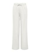 Onlcaro Mw Linen Bl Pull-Up Pant Cc Pnt Bottoms Trousers Linen Trouser...