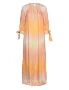 Rodebjer Wava Sunset Designers Maxi Dress Orange RODEBJER