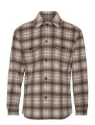 Mack Designers Overshirts Brown Reiss