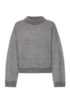 Tine Knit Crew Neck Designers Knitwear Jumpers Grey HOLZWEILER