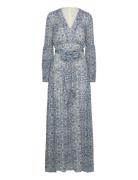 Alicia Long Sleeve Maxi Dress Designers Maxi Dress Blue Malina