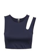 Onpit-1 Sl Cut Out Train Top Tops Crop Tops Sleeveless Crop Tops Navy ...