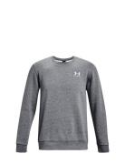 Ua Essential Fleece Crew Sport Sweatshirts & Hoodies Sweatshirts Grey ...