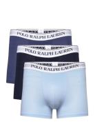 Classic Stretch-Cotton Trunk 3-Pack Boxershorts Blue Polo Ralph Lauren