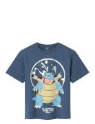 Nkmscotty Pokemon Ss Nreg Top Box Sky Tops T-Kortærmet Skjorte Blue Na...