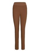 Fqshantal-Pa-Power Bottoms Trousers Slim Fit Trousers Brown FREE/QUENT