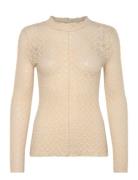 Rosalina Top Tops T-shirts & Tops Long-sleeved Beige NORR