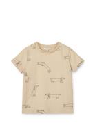 Apia Baby Printed Shortsleeve T-Shirt Tops T-Kortærmet Skjorte Beige L...