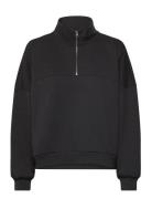 Elevated Double Knit Loose Mock Neck Sport Sweatshirts & Hoodies Sweat...