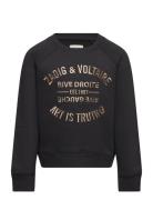 Sweatshirt Tops Sweatshirts & Hoodies Sweatshirts Black Zadig & Voltai...