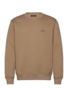 Standard Crew Logo Sweat Tops Sweatshirts & Hoodies Sweatshirts Brown ...